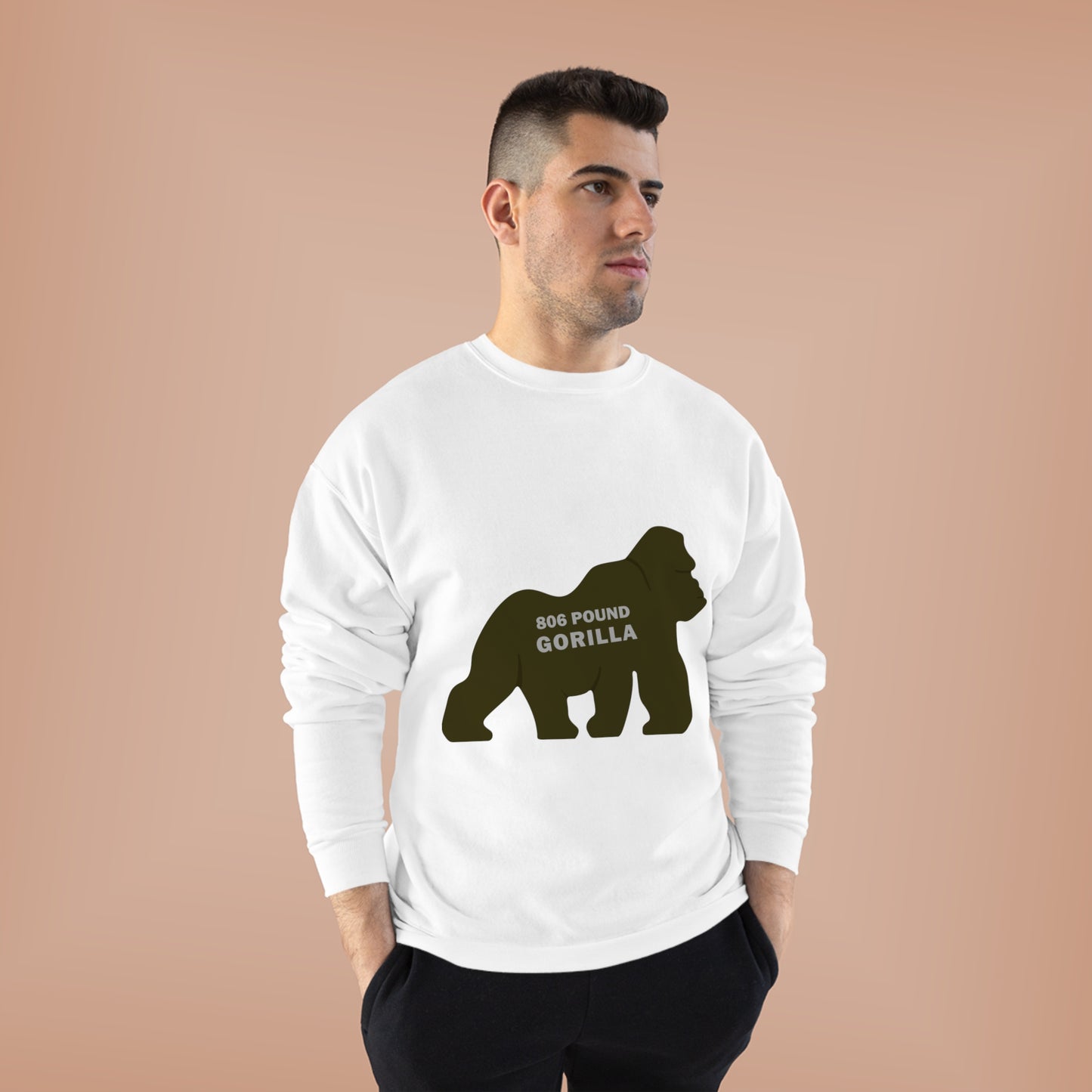 806 Pound Gorilla - Unisex EcoSmart® Crewneck Sweatshirt