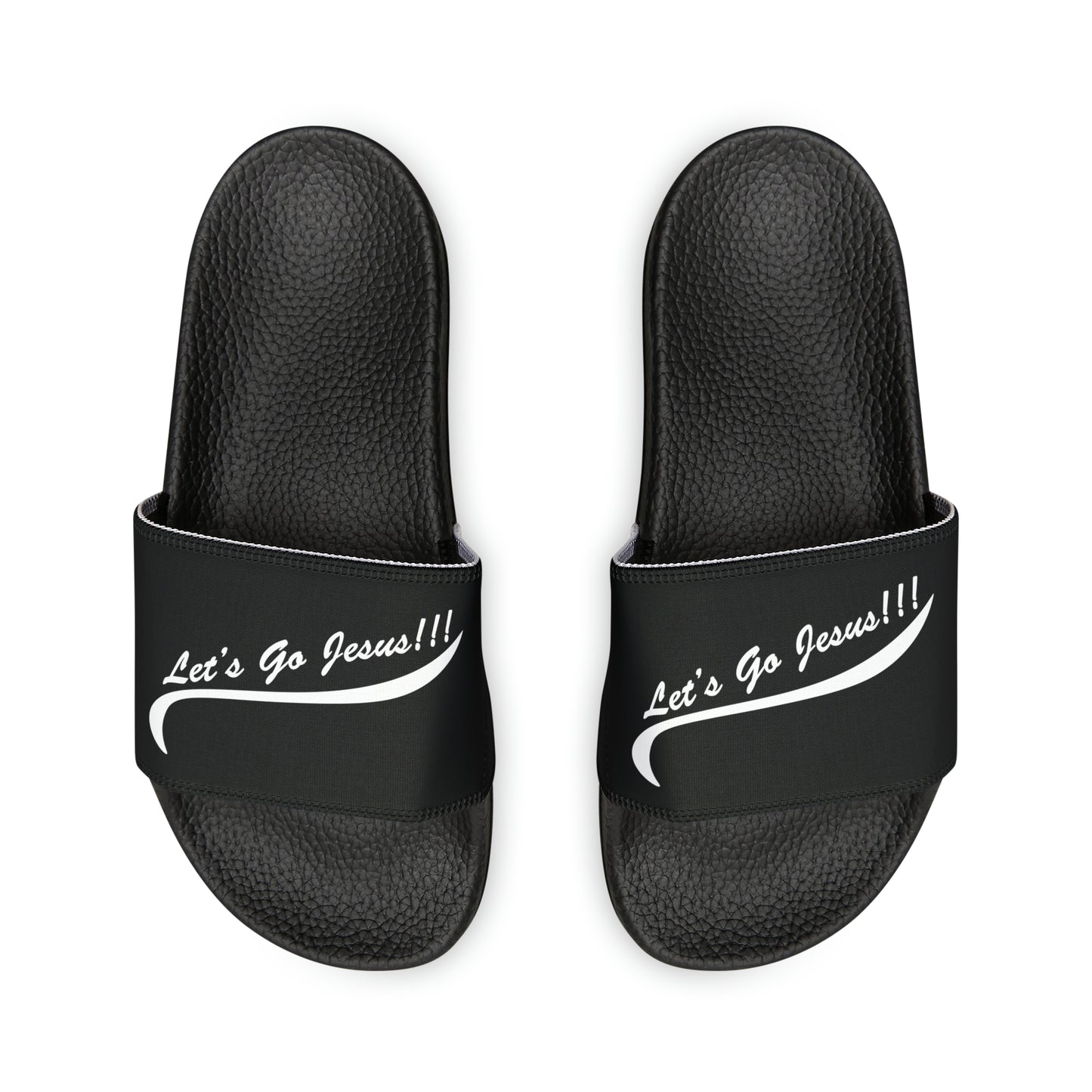 Let's Go Jesus - Men's Slide Sandals