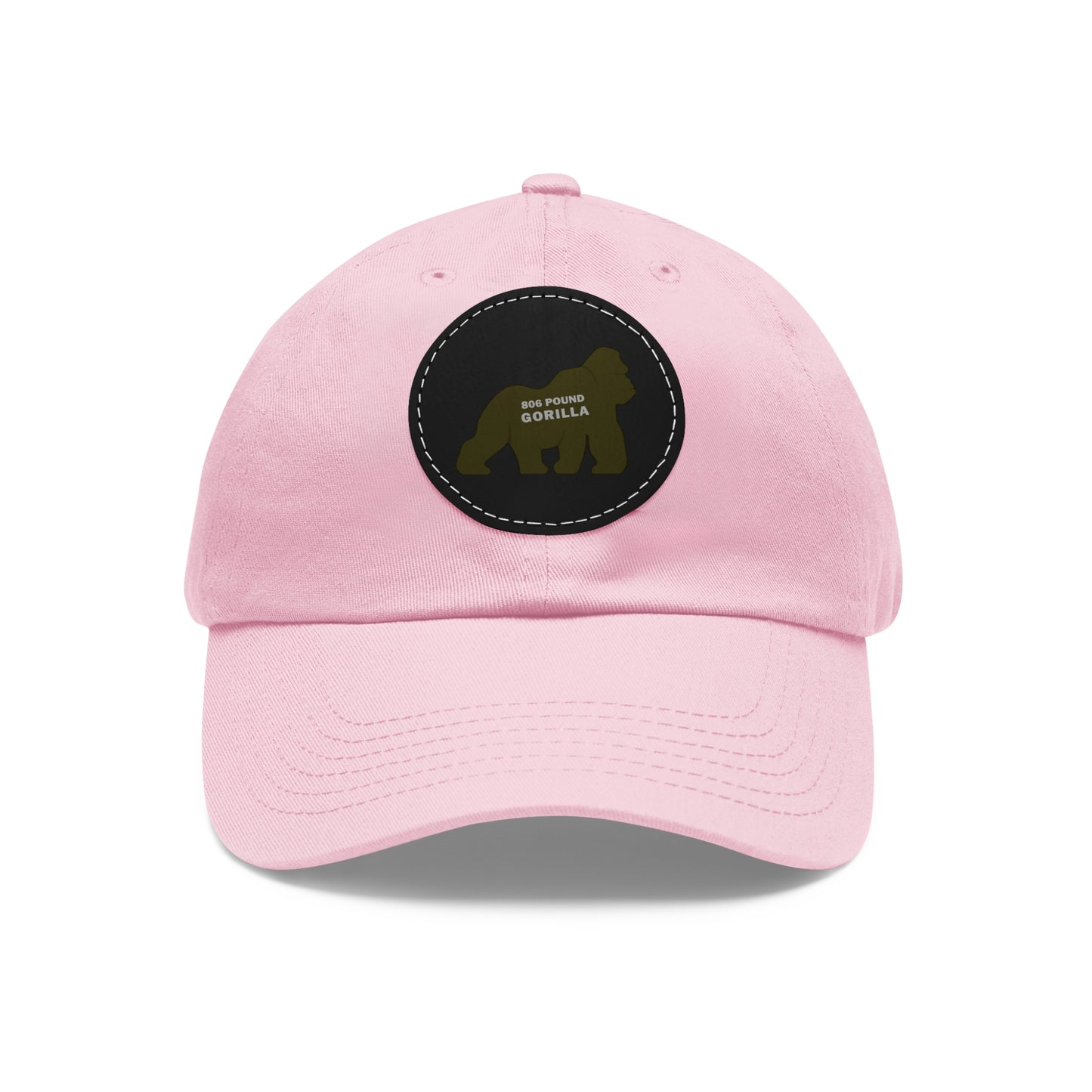 806 Pound Gorilla - Hat with Leather Patch (Round)