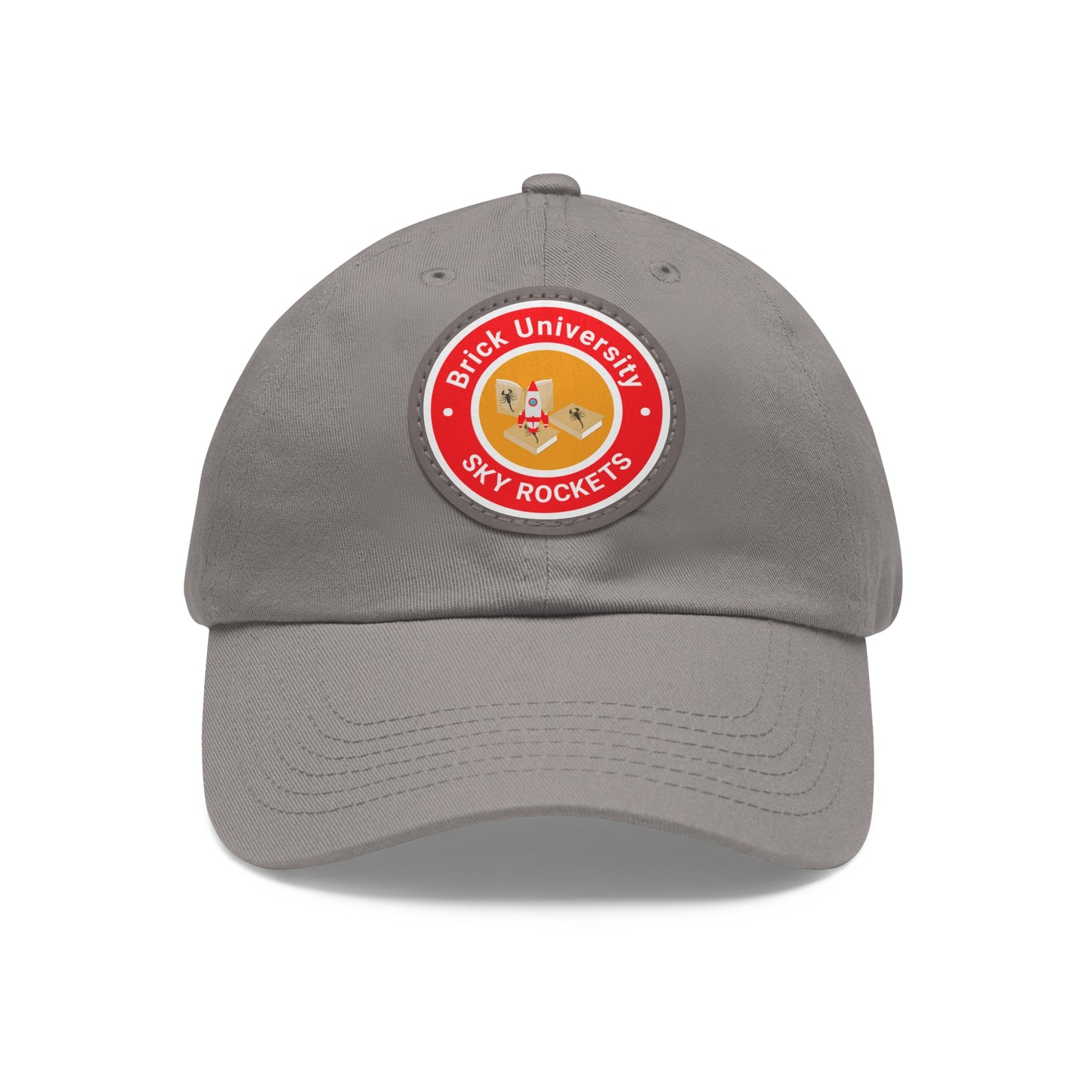Brick University - Hat with Leather Patch (Round)