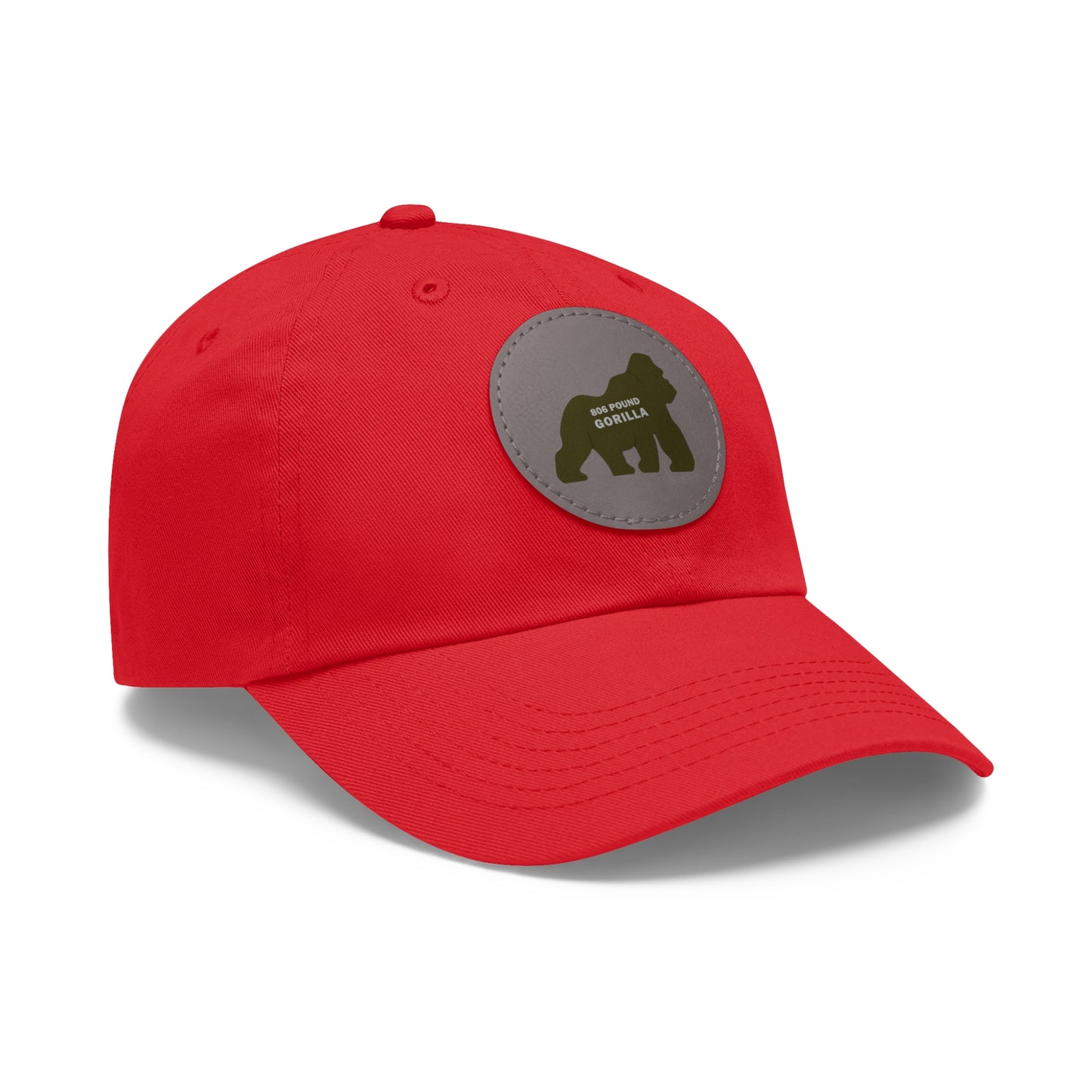 806 Pound Gorilla - Hat with Leather Patch (Round)