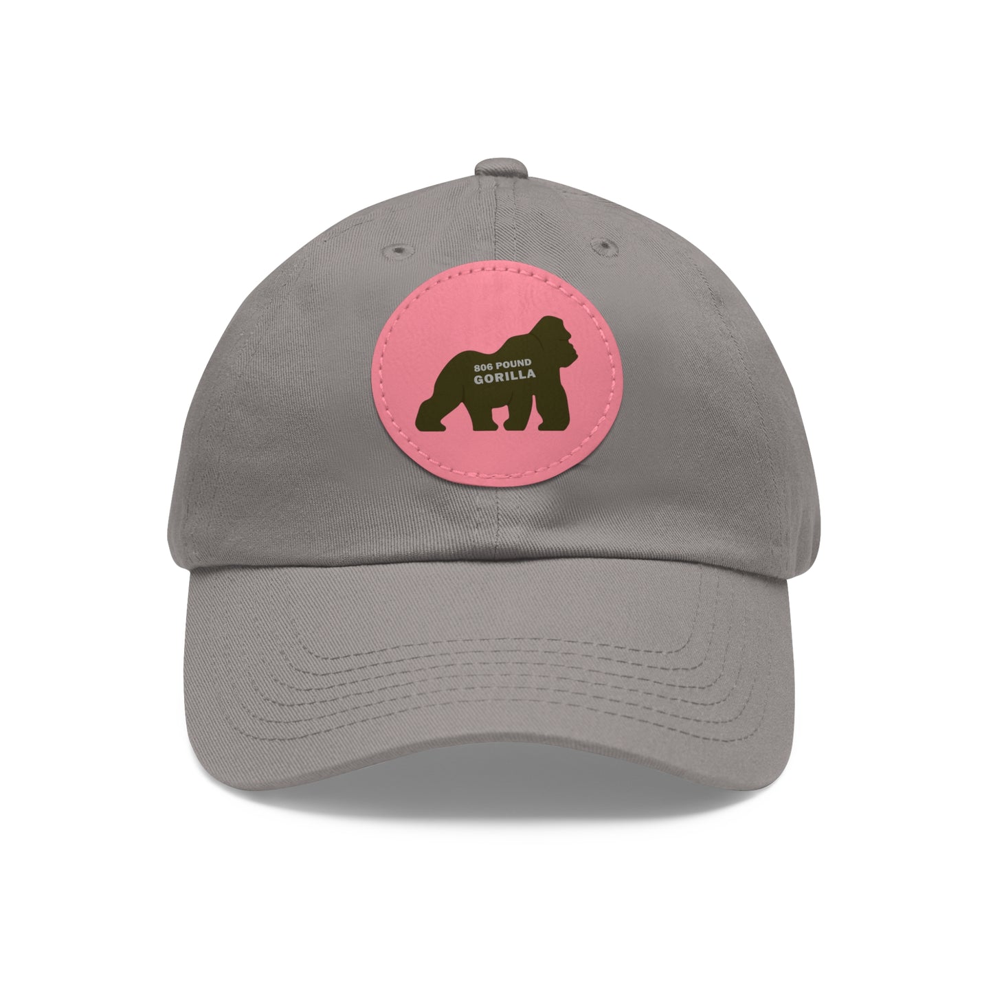 806 Pound Gorilla - Hat with Leather Patch (Round)