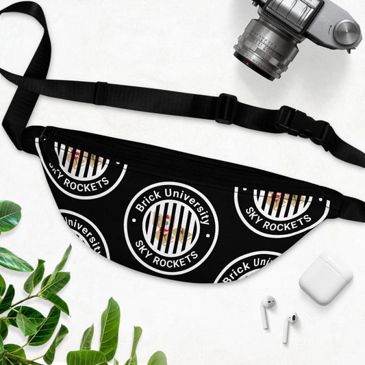 Brick University (Black Design Behind Bars) - Fanny Pack