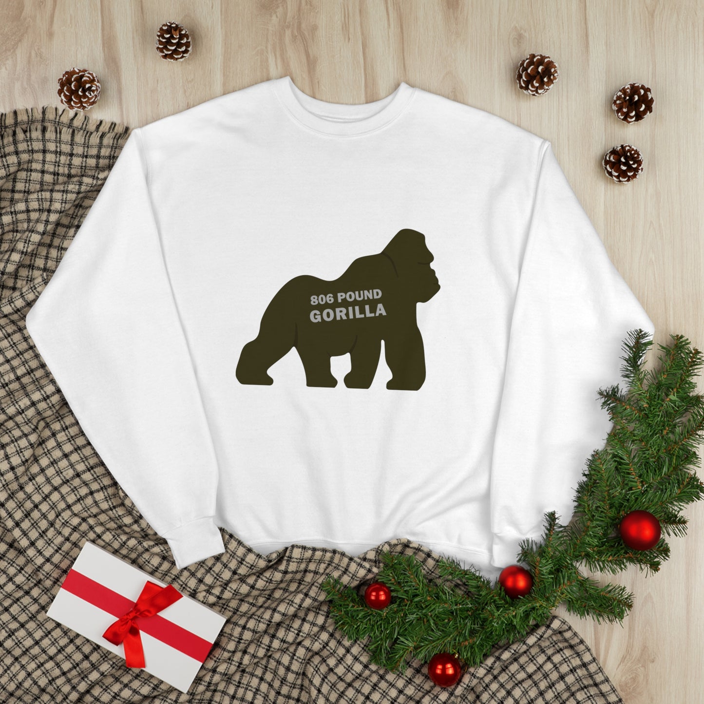 806 Pound Gorilla - Unisex EcoSmart® Crewneck Sweatshirt