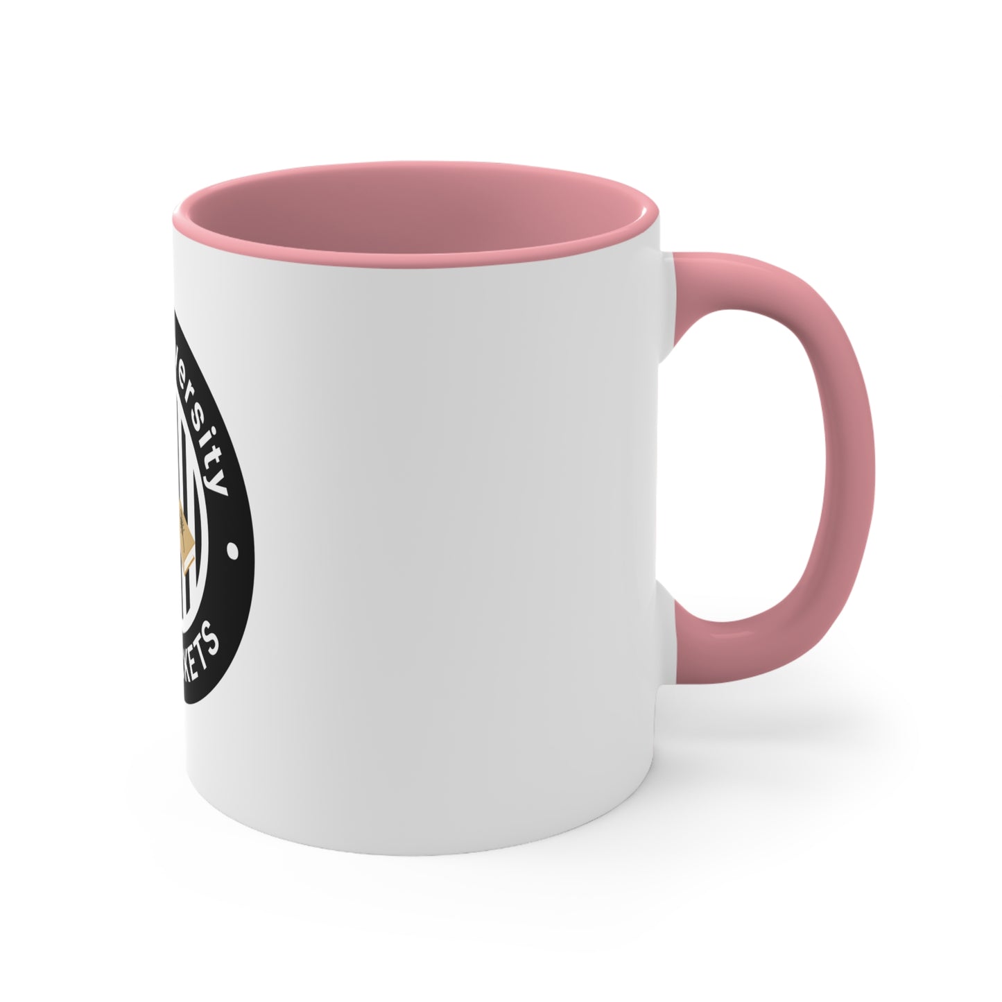 Brick University (Black Design) - Accent Coffee Mug, 11oz