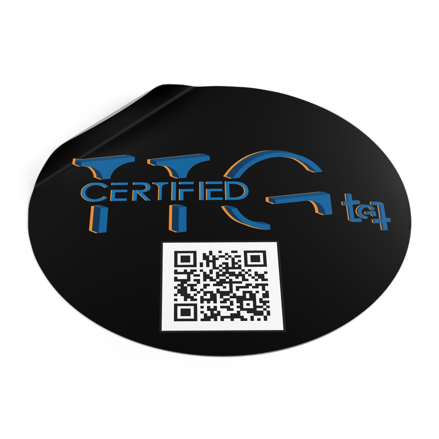 TTG Certified Round Vinyl Stickers