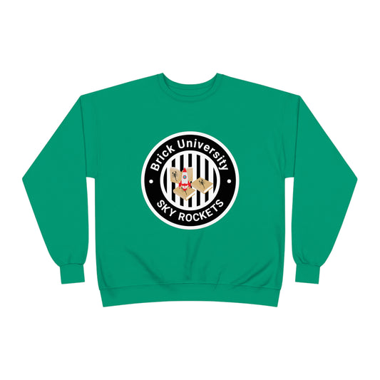 Brick University (Black Design) - Unisex EcoSmart® Crewneck Sweatshirt