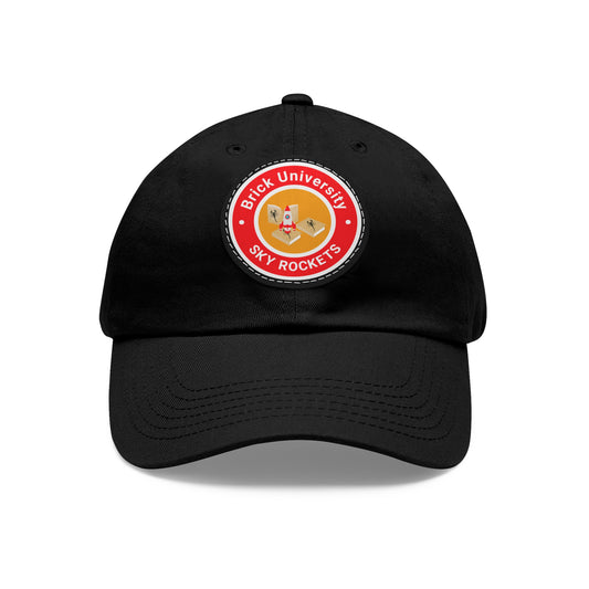 Brick University - Hat with Leather Patch (Round)