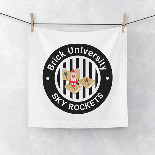 Brick University (Black Design) - Face Towel