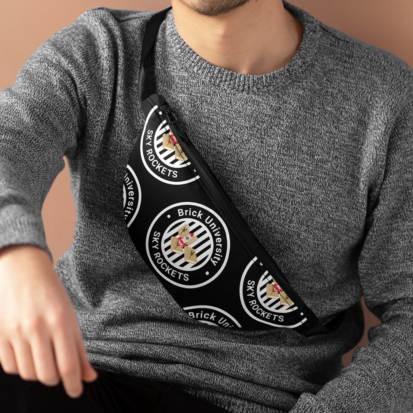 Brick University (Black Design) - Fanny Pack