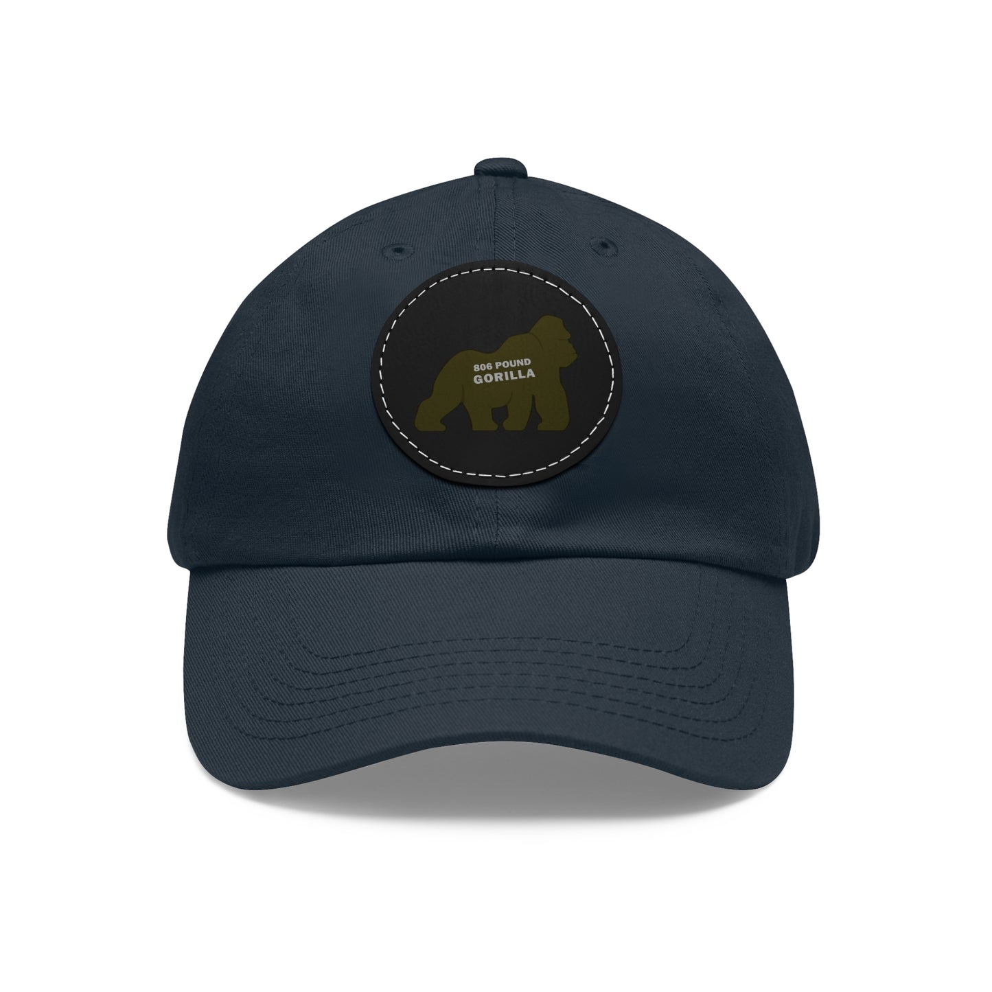 806 Pound Gorilla - Hat with Leather Patch (Round)