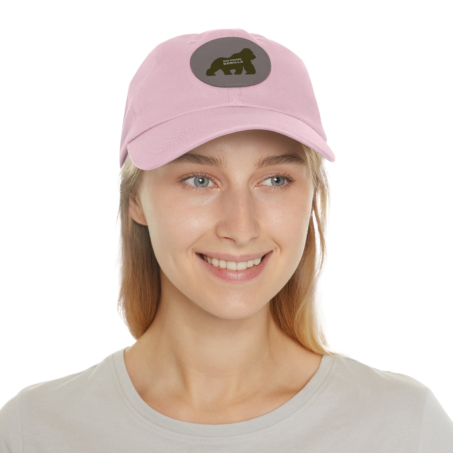 806 Pound Gorilla - Hat with Leather Patch (Round)
