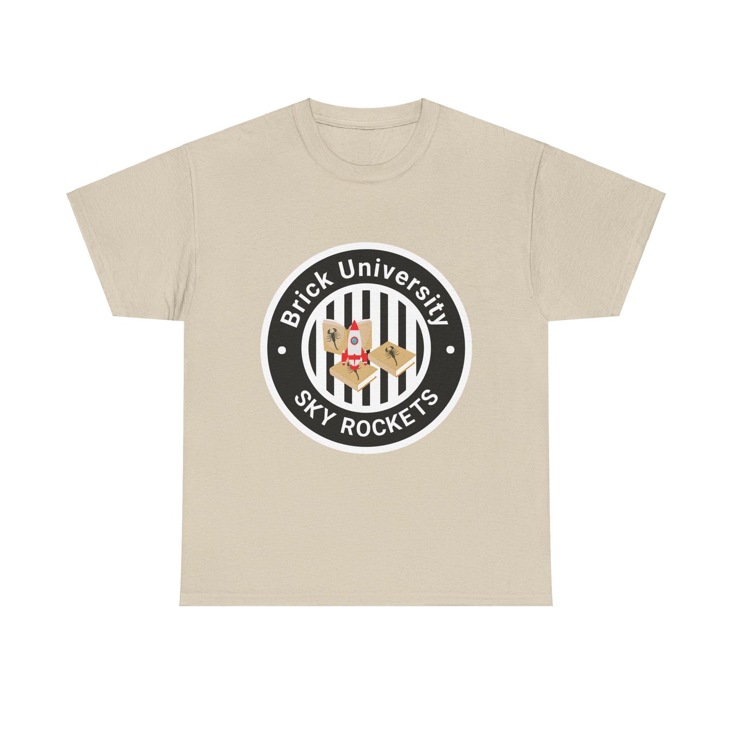 Brick University (Black Design) - Unisex Heavy Cotton Tee