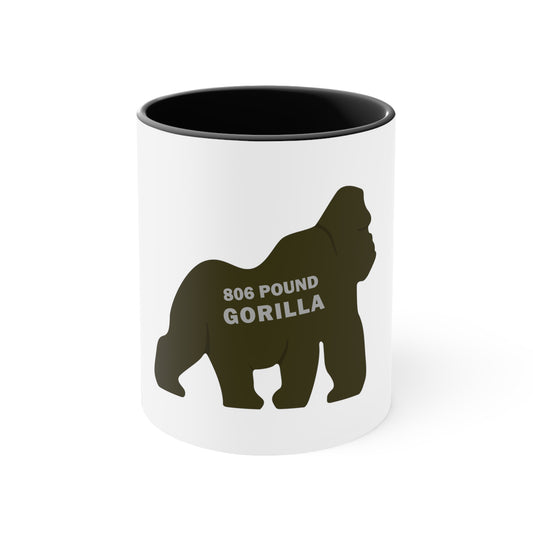 806 Pound Gorilla - Accent Coffee Mug, 11oz