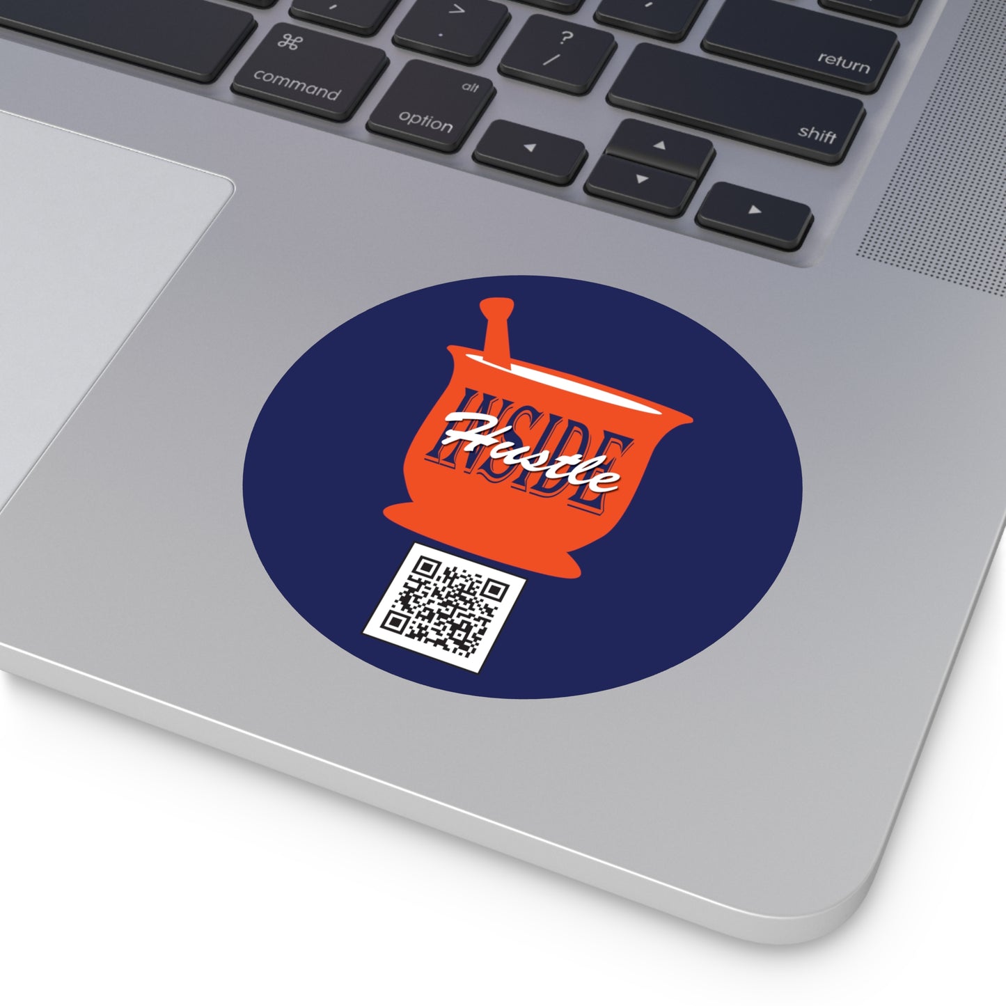 Inside Hustle Round Vinyl Stickers