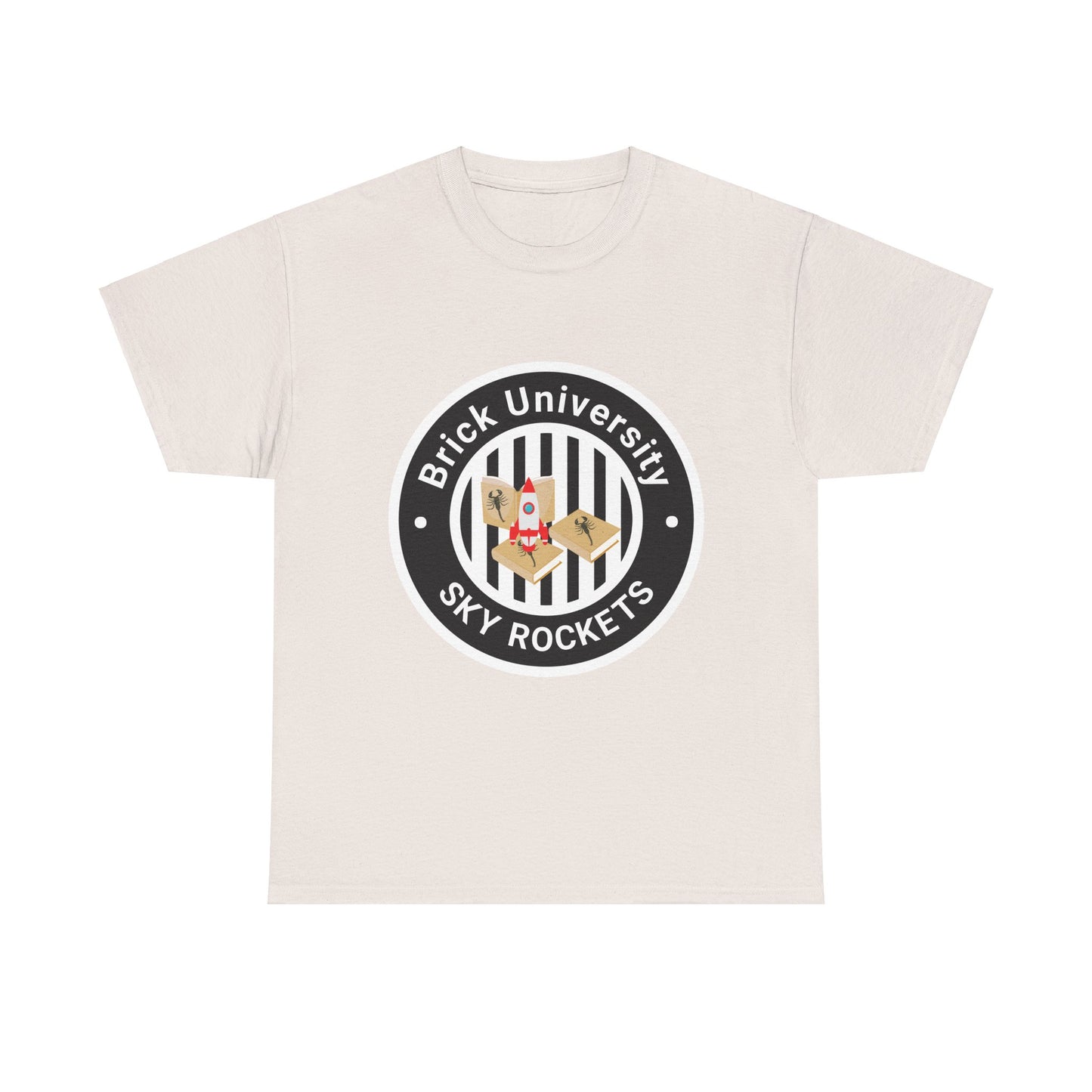 Brick University (Black Design) - Unisex Heavy Cotton Tee