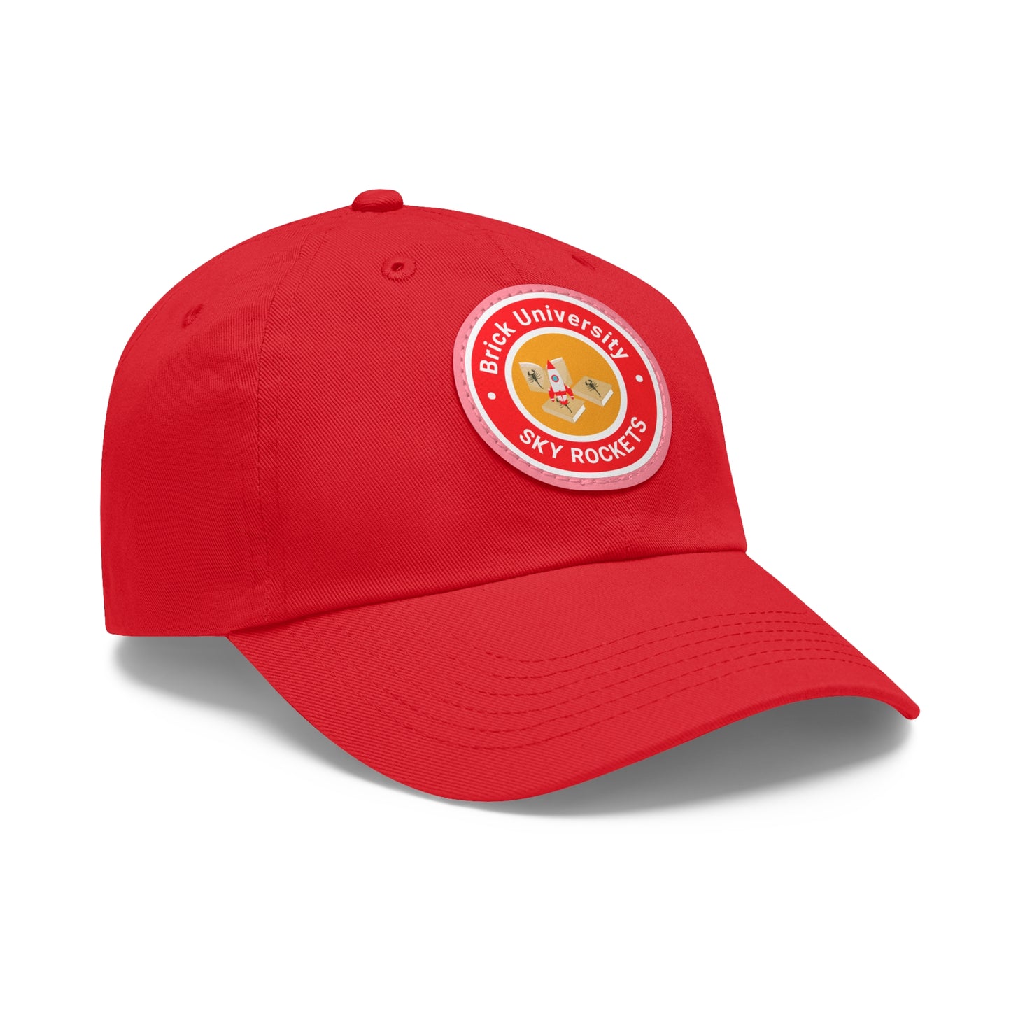 Brick University - Hat with Leather Patch (Round)