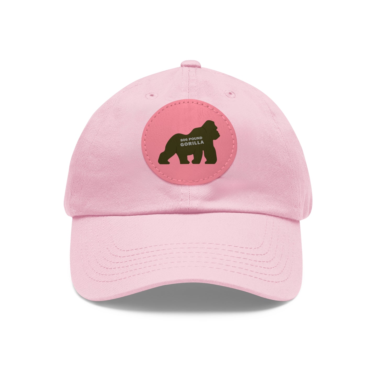 806 Pound Gorilla - Hat with Leather Patch (Round)