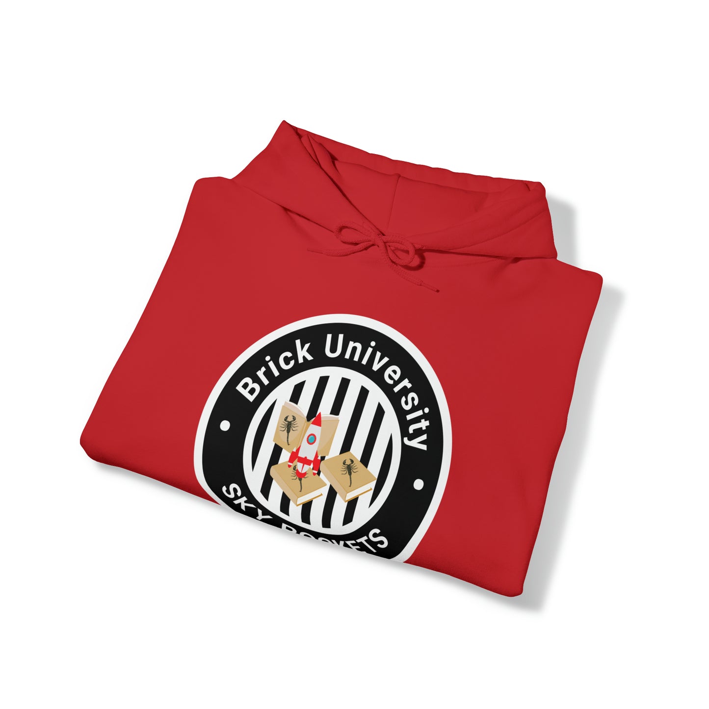 Brick University (Black Design) - Unisex Heavy Blend™ Hooded Sweatshirt