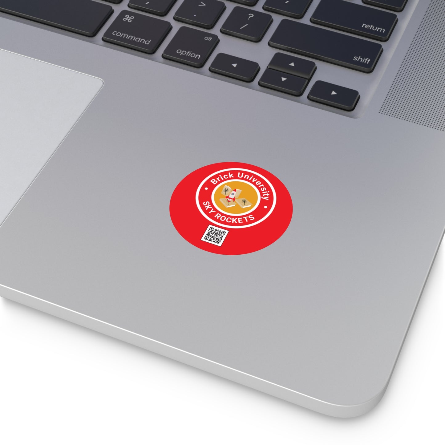 Brick University Round Vinyl Stickers