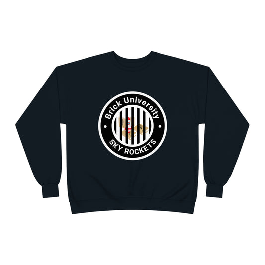 Brick University (Black Design Behind Bars) - Unisex EcoSmart® Crewneck Sweatshirt