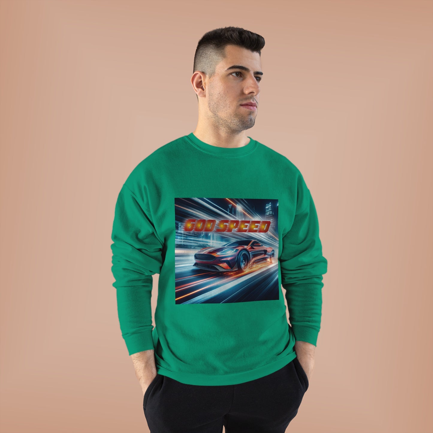God Speed - Unisex EcoSmart® Crewneck Sweatshirt
