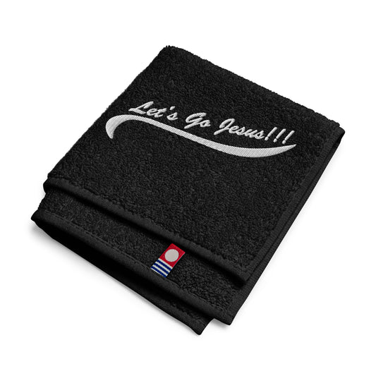 Let's Go Jesus - Embroidered Cotton Hand Towel