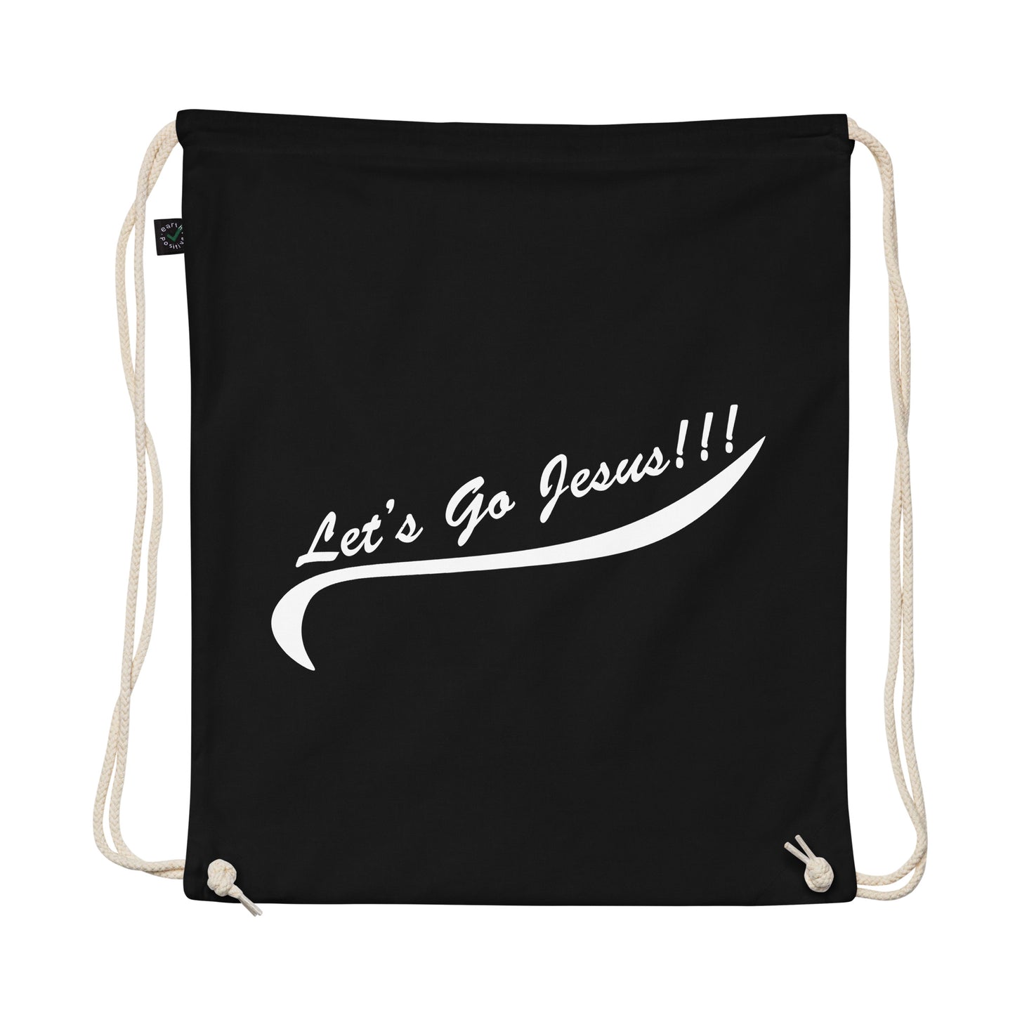 Let's Go Jesus - Organic cotton drawstring bag