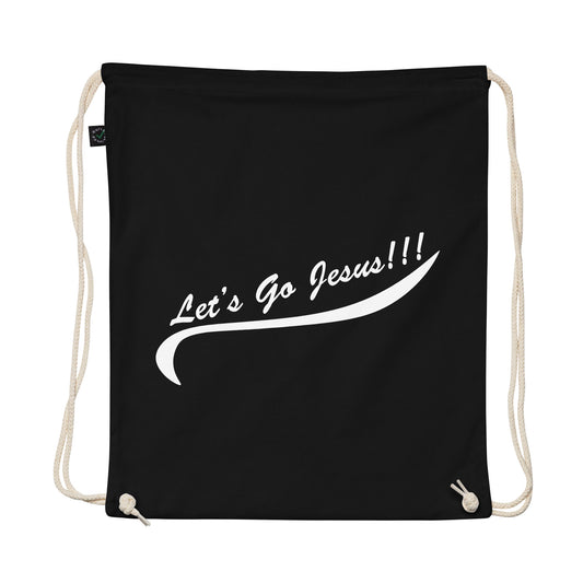 Let's Go Jesus - Organic cotton drawstring bag
