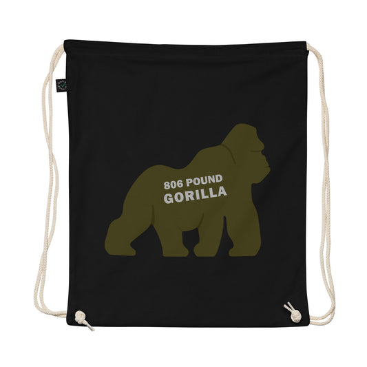 806 Pound Gorilla - Organic cotton drawstring bag