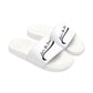 Let's Go Jesus - Slide Sandals — White Removable‑Strap Slides with ‘Let’s Go Journey’ Script