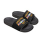 Drug War Vet - Slide Sandals — White Removable‑Strap Slides