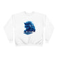 Wolf Playing Chess (Blue Team) - Unisex EcoSmart® Crewneck Sweatshirt