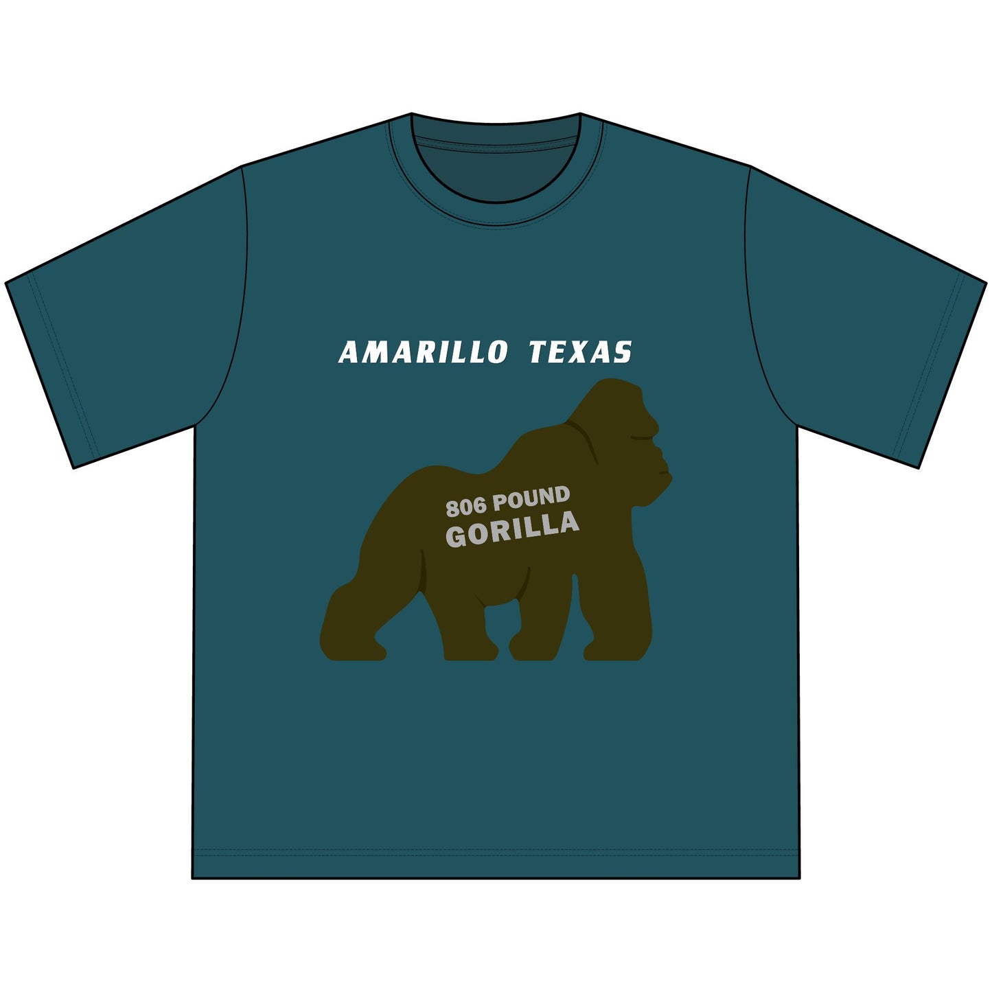 Amarillo Texas 806 Pound Gorilla - Heavyweight Tee