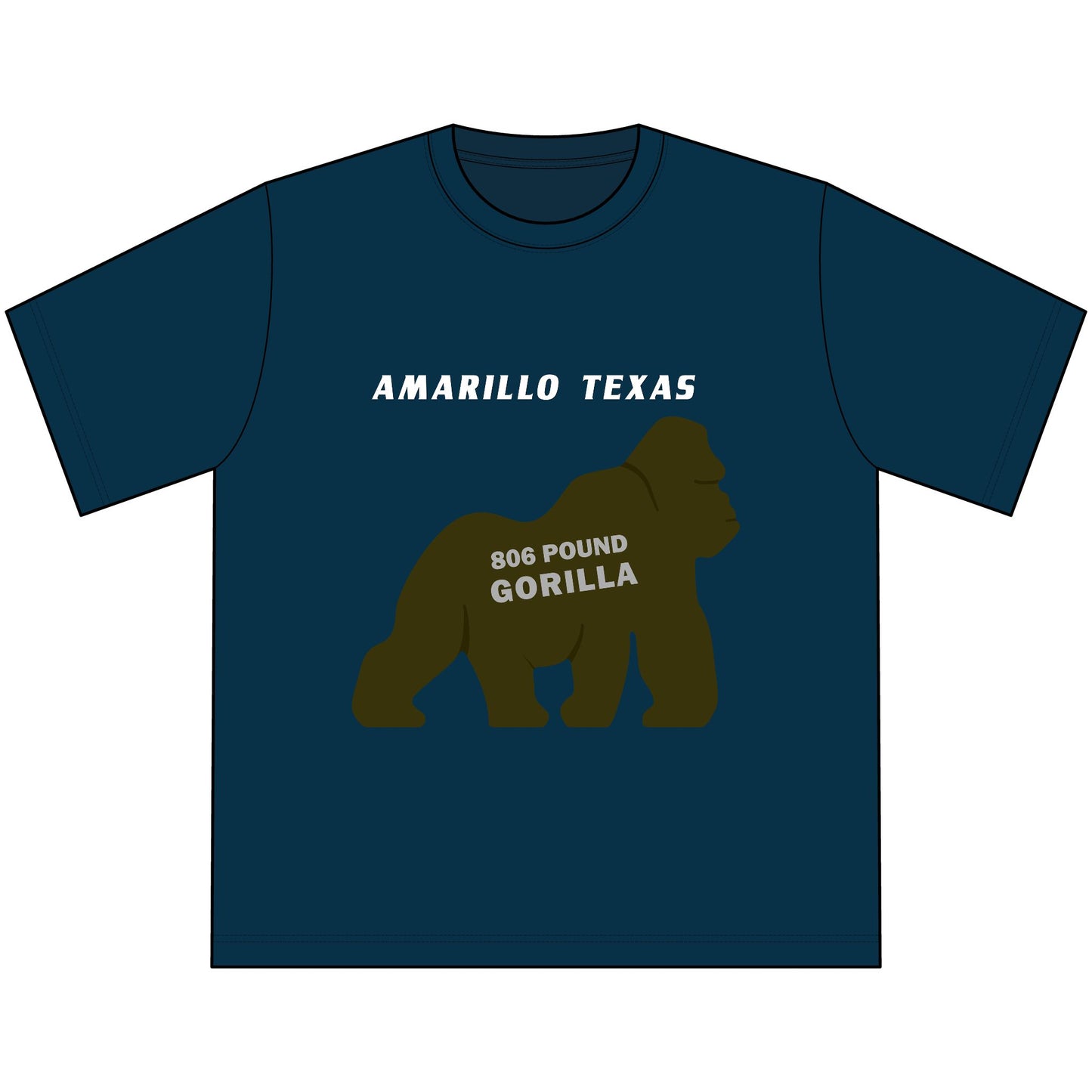 Amarillo Texas 806 Pound Gorilla - Heavyweight Tee