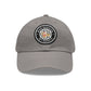 Brick University (Black Design) - Hat with Leather Patch (Round)