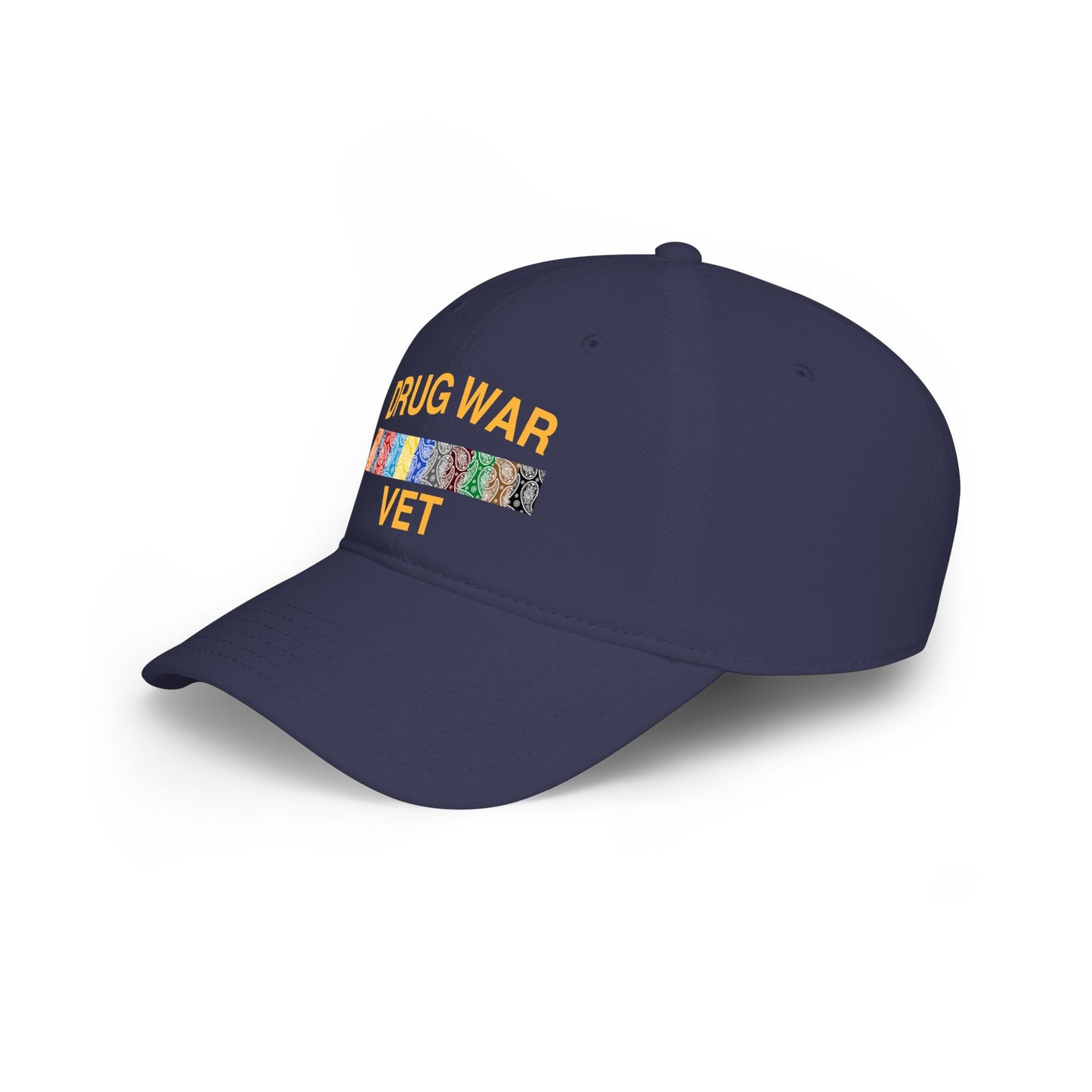Drug War Vet Baseball Cap — Military Ribbon Veteran Hat