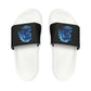 Wolf Playing Chess (Blue Team) - Women's Slide Sandals