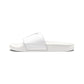 Inside Hustle Cup Logo - Men's Removable-Strap Sandals — White Slide Sandals with Medical IV Drip Graphic