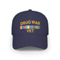 Drug War Vet Baseball Cap — Military Ribbon Veteran Hat