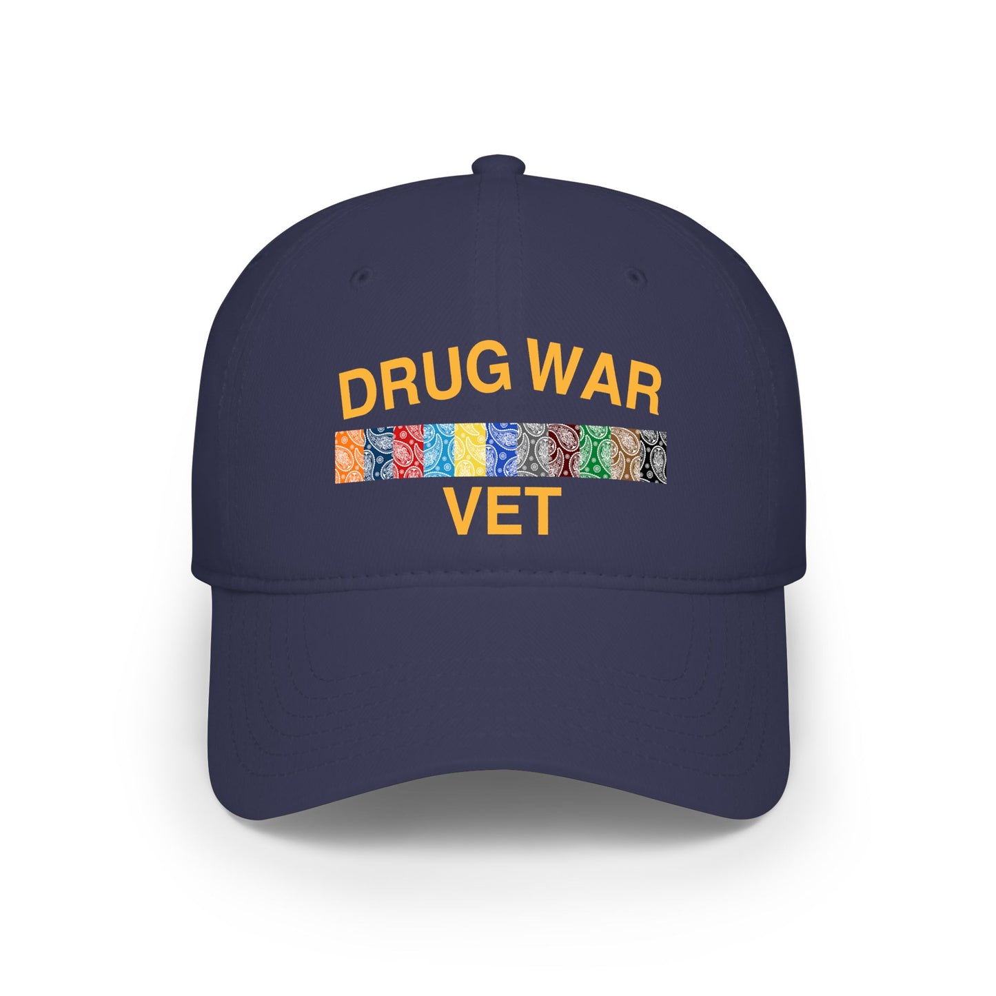 Drug War Vet Baseball Cap — Military Ribbon Veteran Hat