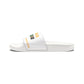 Drug War Vet - Slide Sandals — White Removable‑Strap Slides