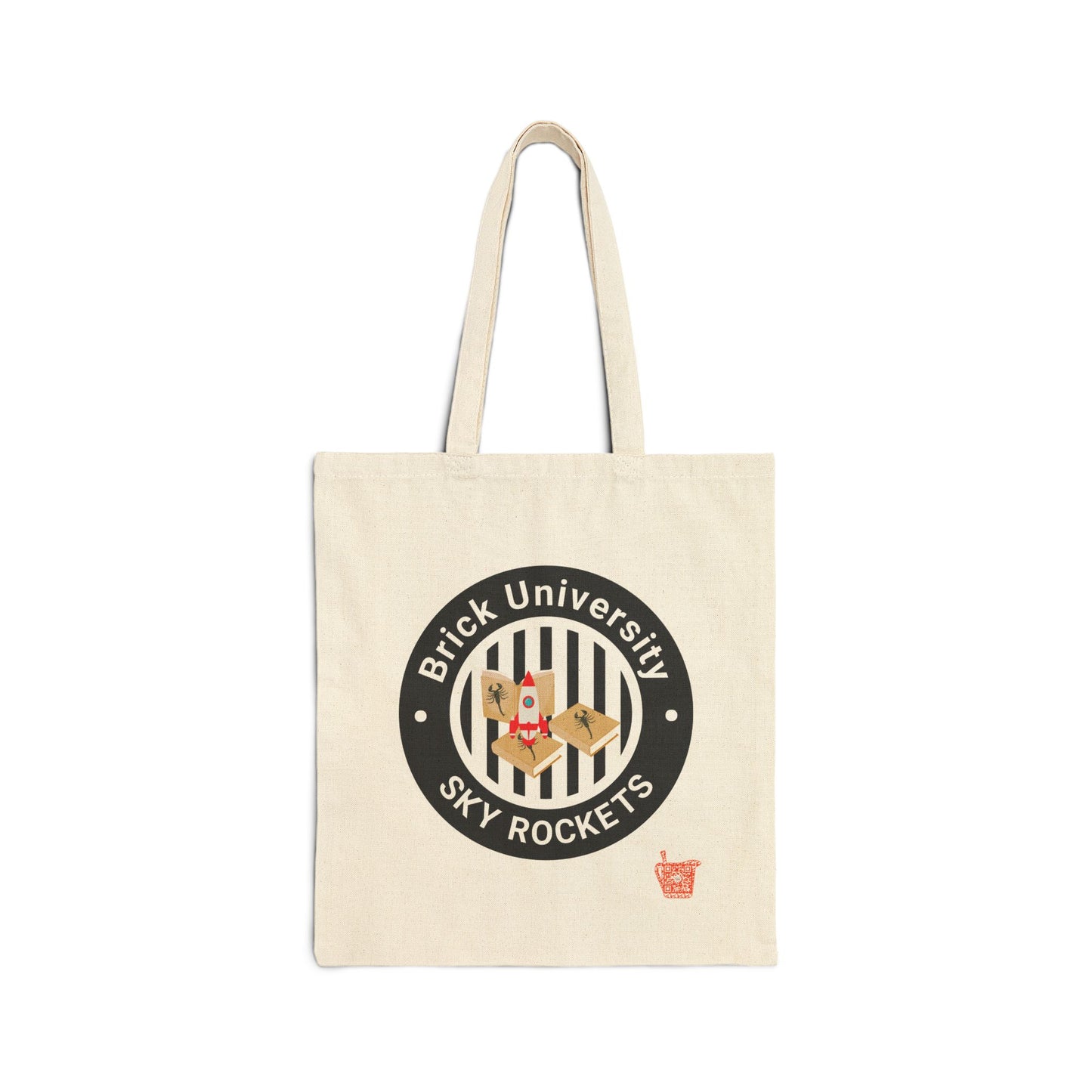 Brick University (Black-Outside) - Tote Bag