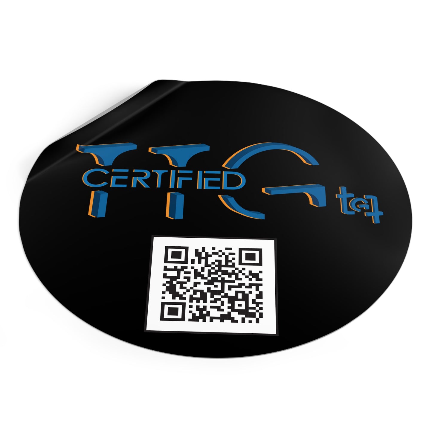 TTG Certified Round Vinyl Stickers