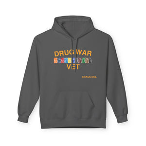 Drug War Vet Hoodie — 'Crack Era' Retro Patch Graphic