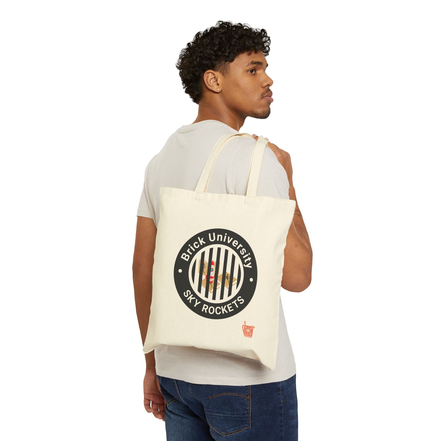 Brick University (Black Behind Bars) - Tote Bag