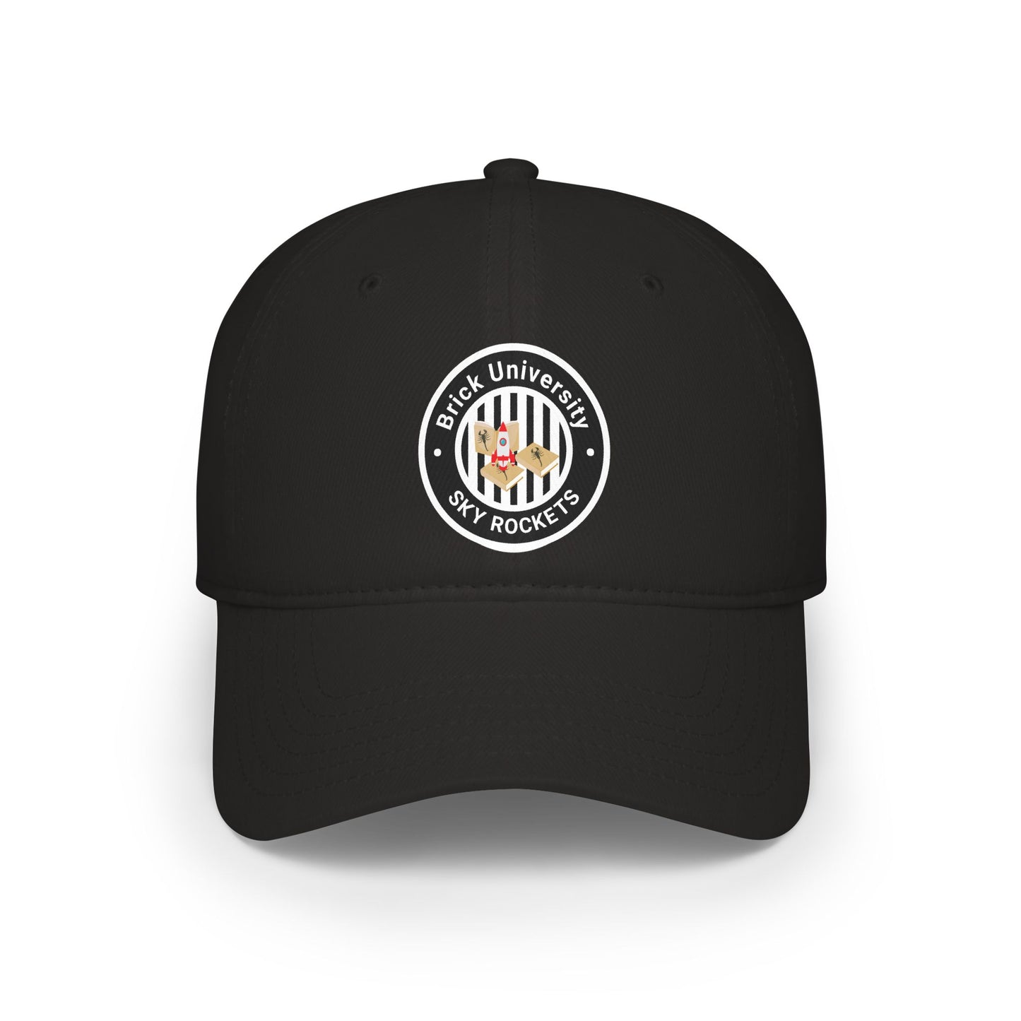 Brick University (Black-Outside) Baseball Cap