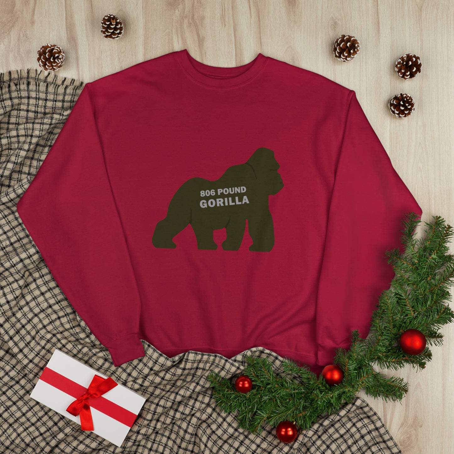 806 Pound Gorilla - Unisex EcoSmart® Crewneck Sweatshirt