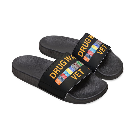 Drug War Vet - Slide Sandals — Removable‑Strap Slides