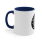 Brick University (Black Design Behind Bars) - Accent Coffee Mug, 11oz